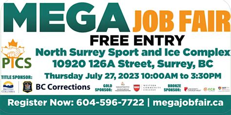 PICS Mega Job Fair Surrey 2023 .